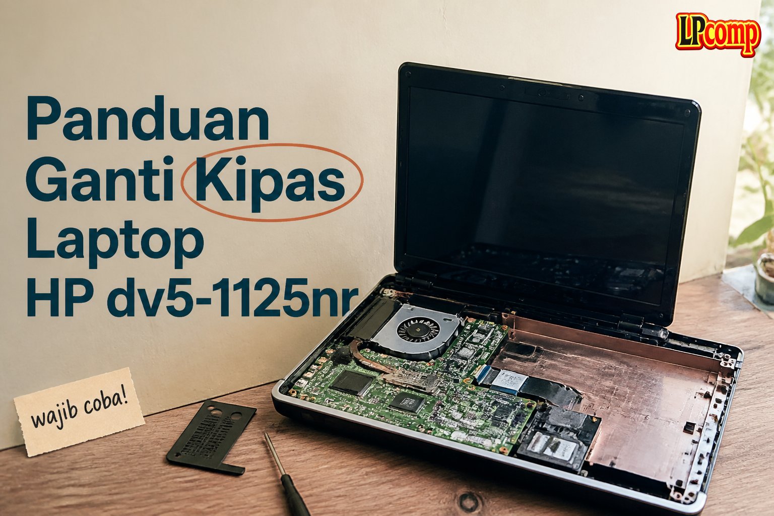 Panduan Ganti Kipas Laptop HP dv5-1125nr