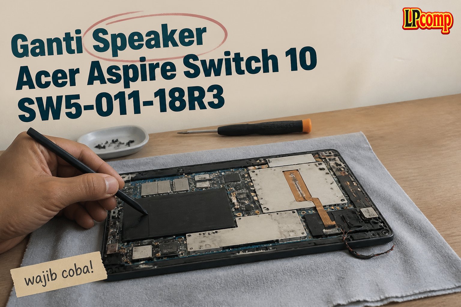 Ganti Speaker Acer Aspire Switch 10 SW5-011-18R3