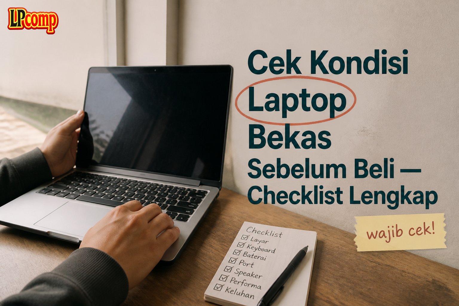 Cek Kondisi Laptop Bekas Sebelum Beli — Checklist Lengkap