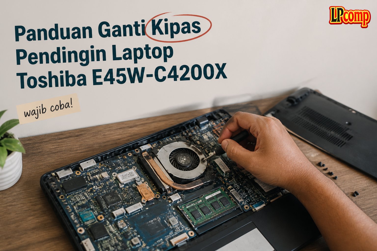 Panduan Ganti Kipas Pendingin Laptop Toshiba E45W-C4200X