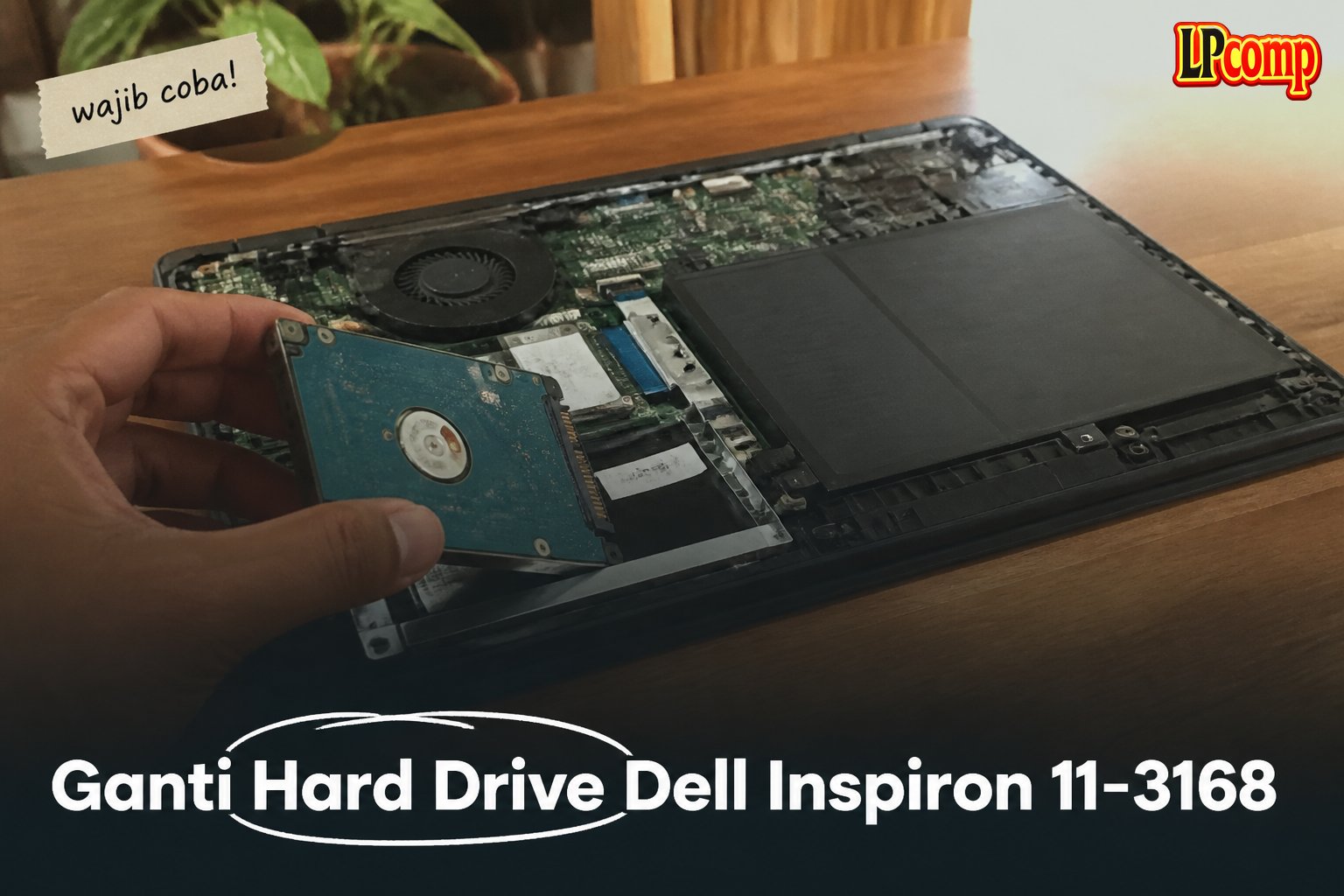 Ganti Hard Drive Dell Inspiron 11-3168