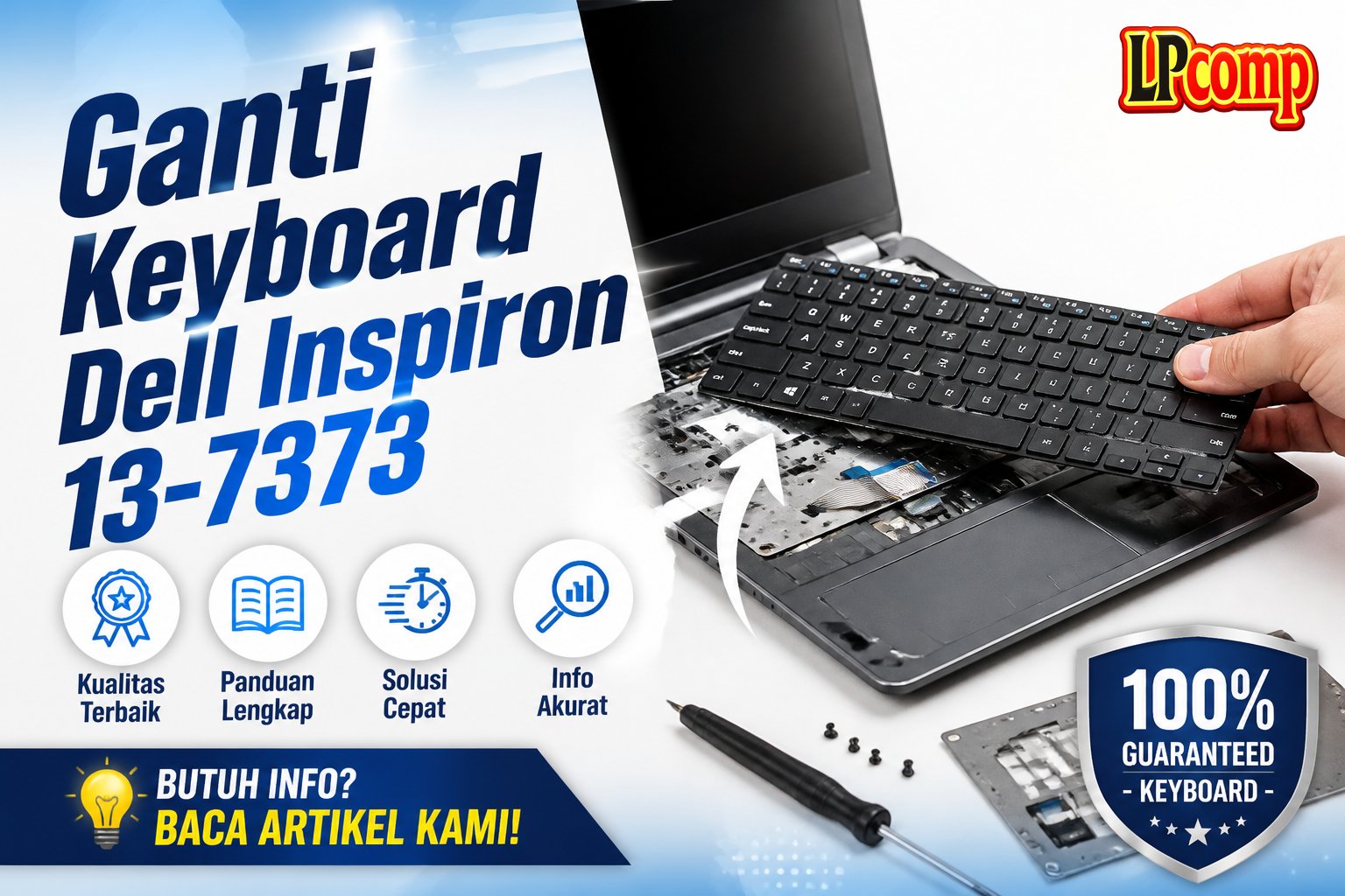 Ganti Keyboard Dell Inspiron 13-7373