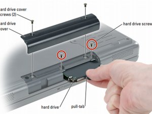 Langkah 3 — Mengeluarkan Hard Drive