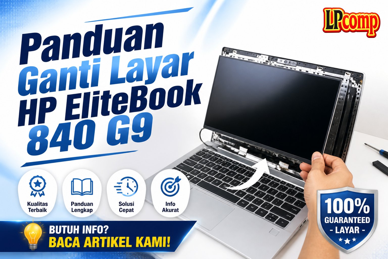 Panduan Ganti Layar HP EliteBook 840 G9