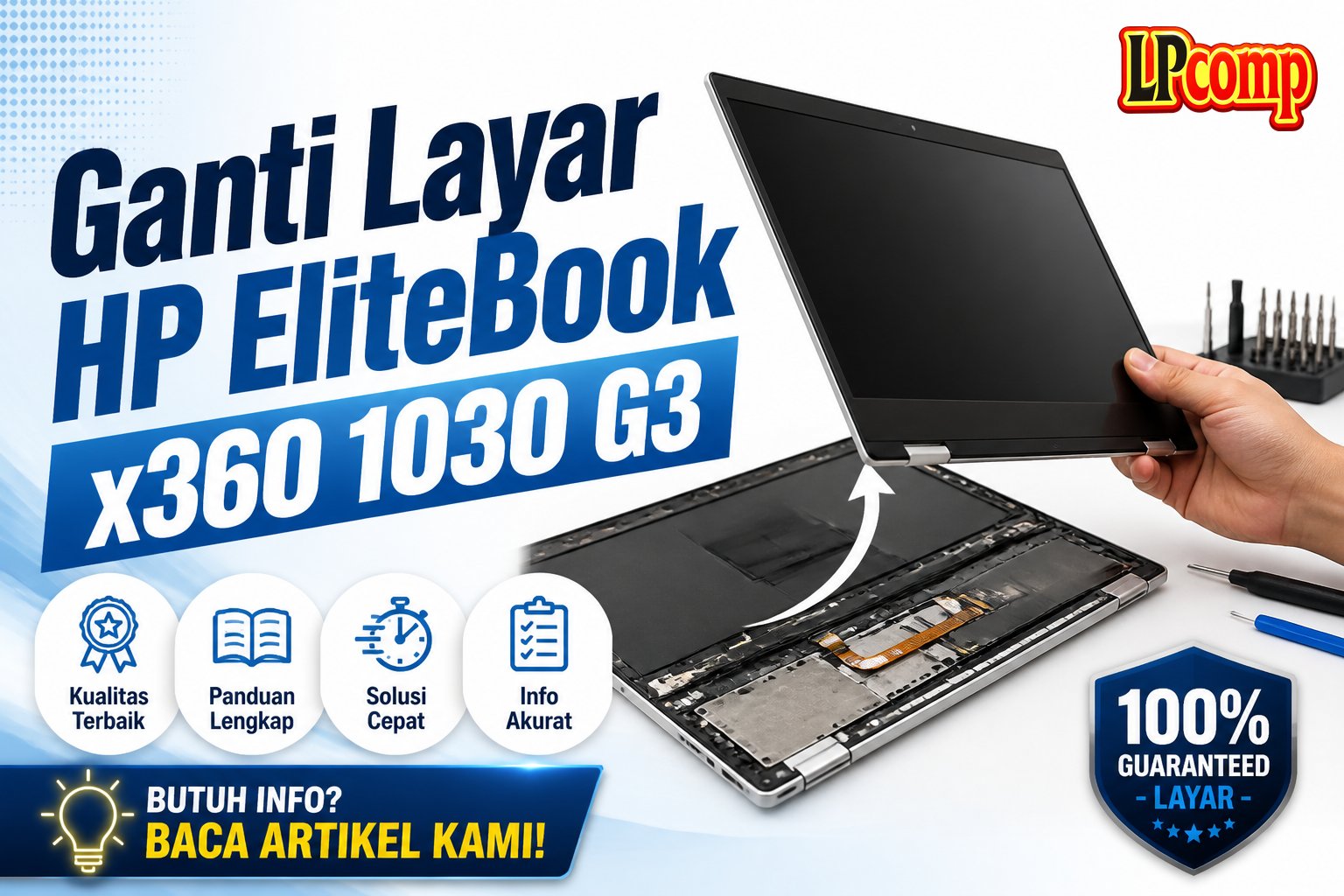 Ganti Layar HP EliteBook x360 1030 G3