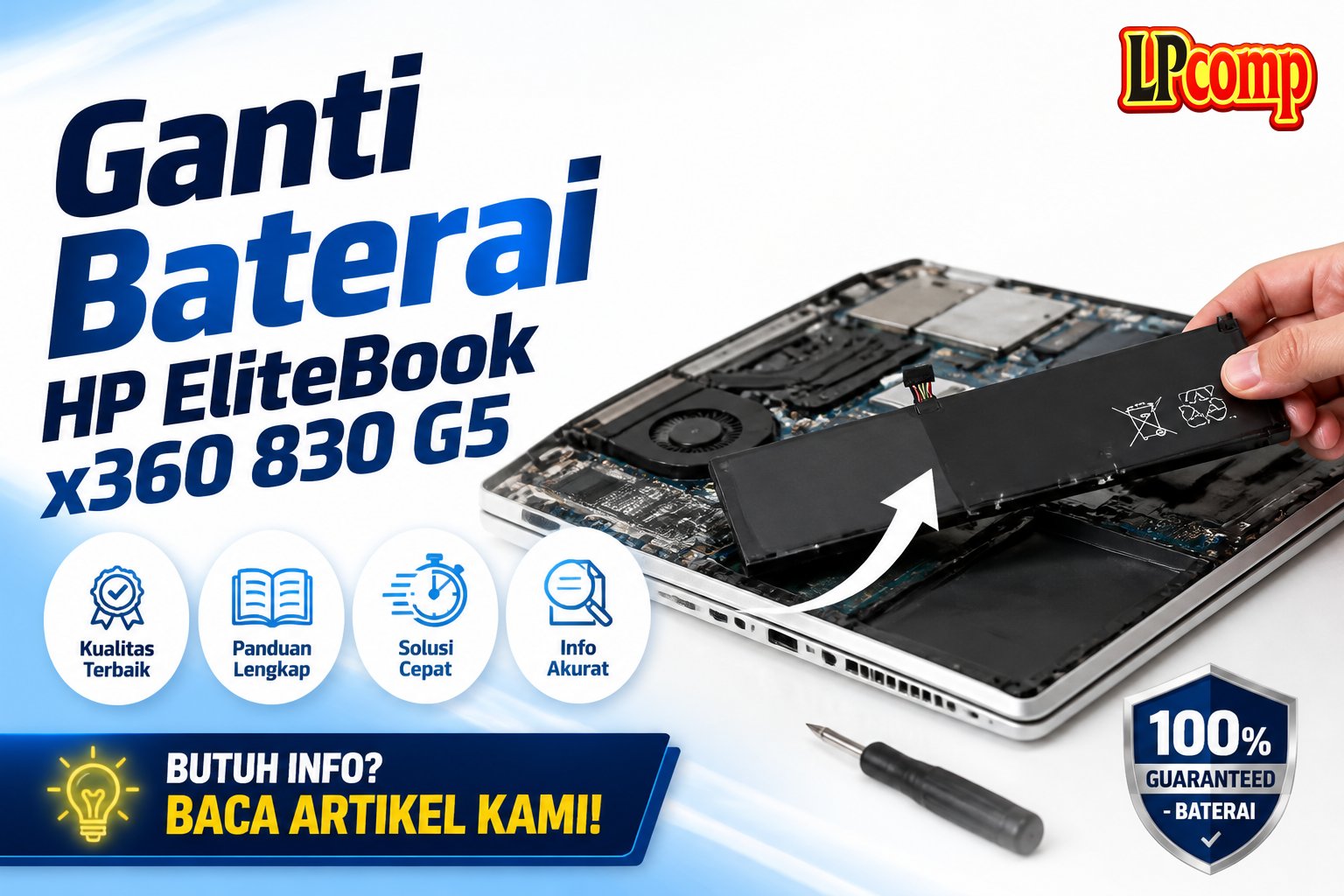 Ganti Baterai HP EliteBook x360 830 G5
