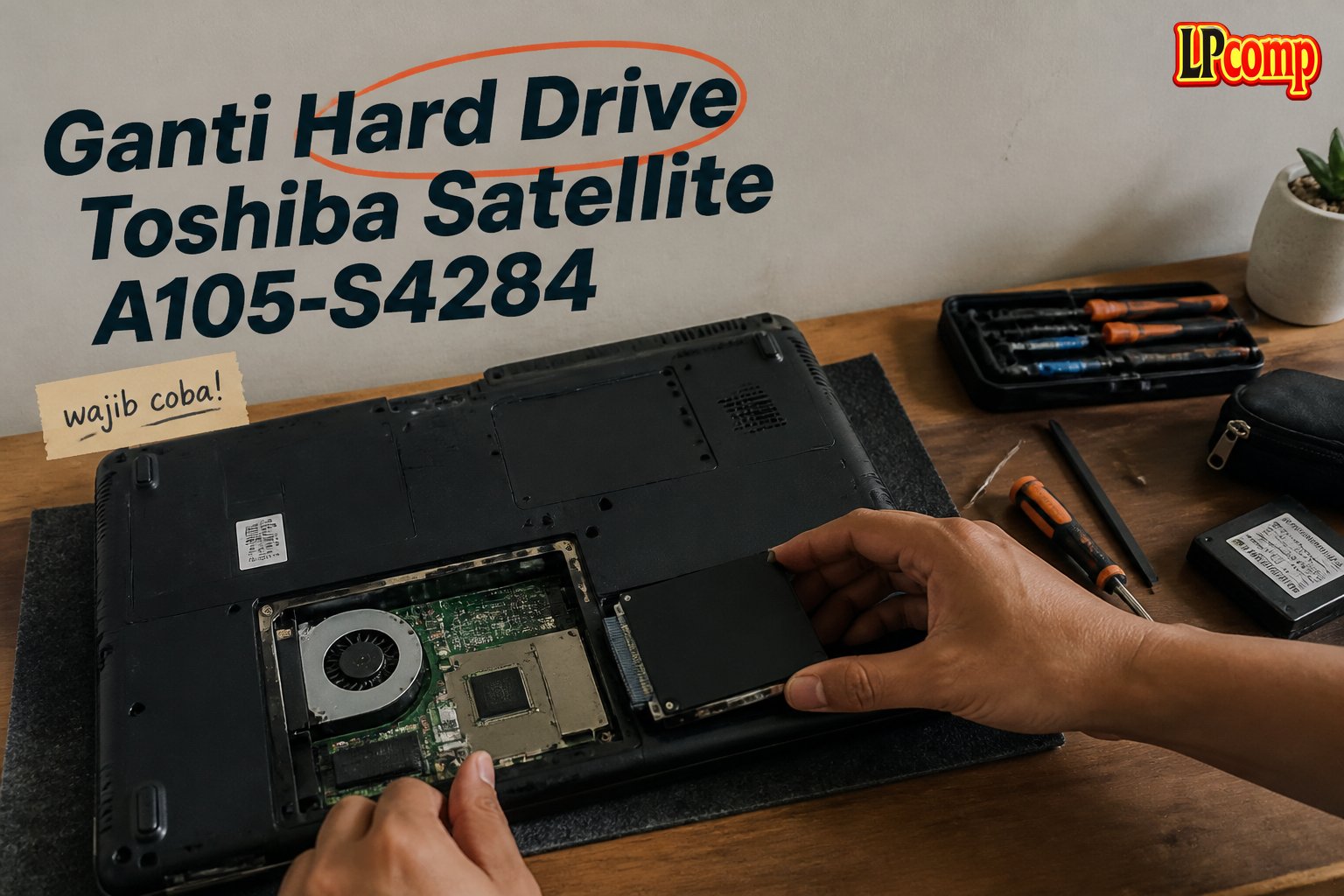 Ganti Hard Drive Toshiba Satellite A105-S4284