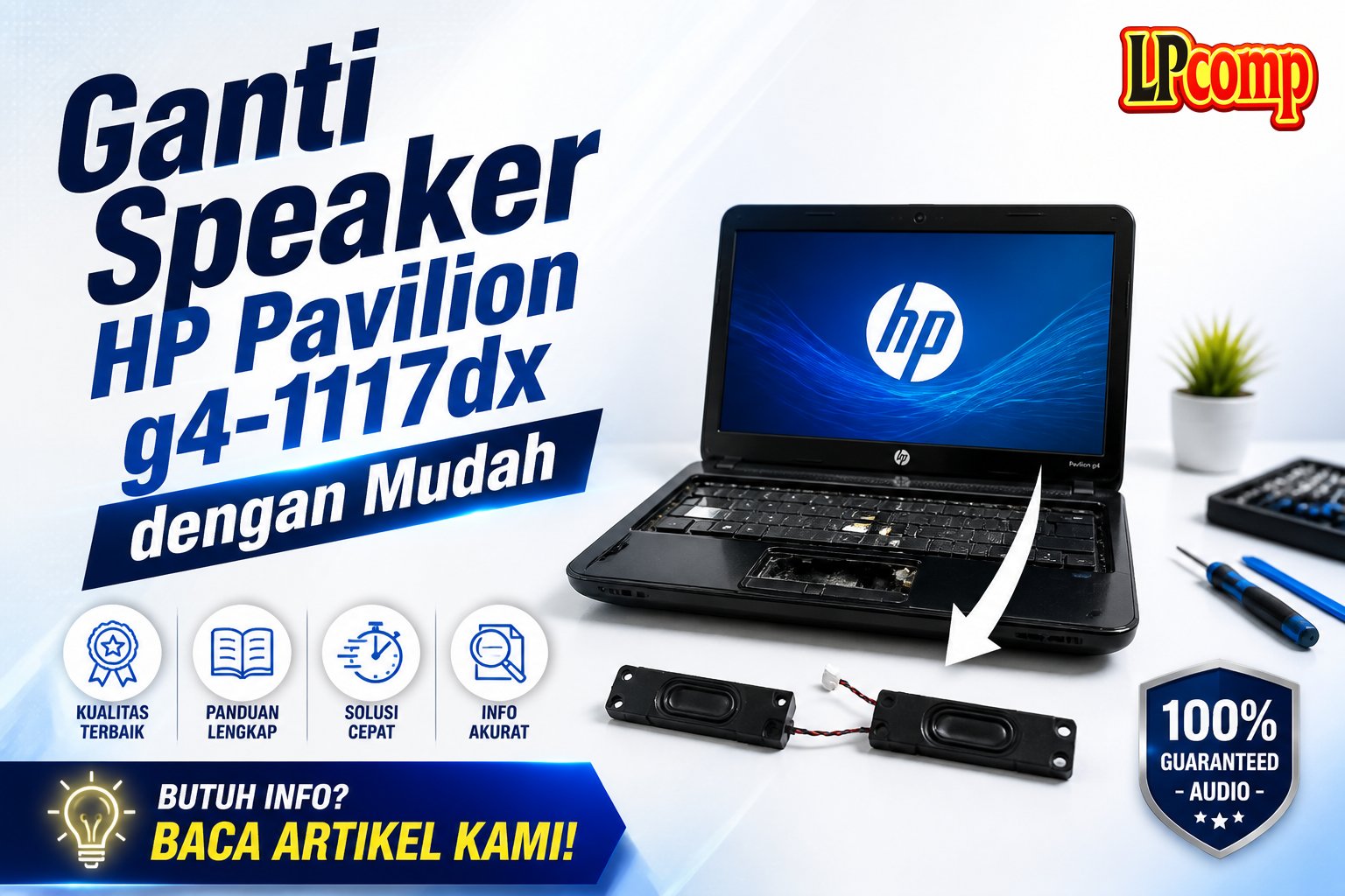 Ganti Speaker HP Pavilion g4-1117dx dengan Mudah
