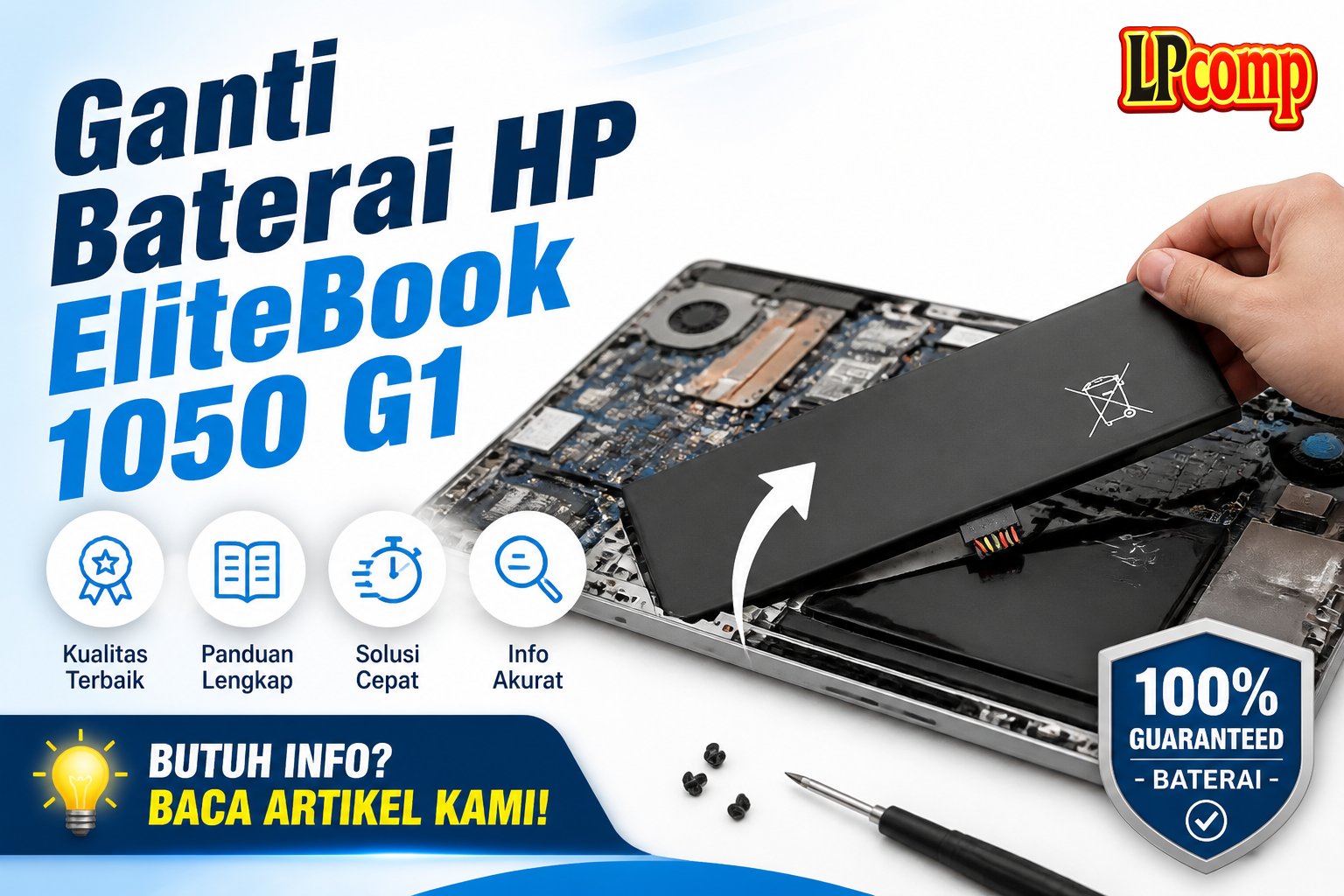 Ganti Baterai HP EliteBook 1050 G1