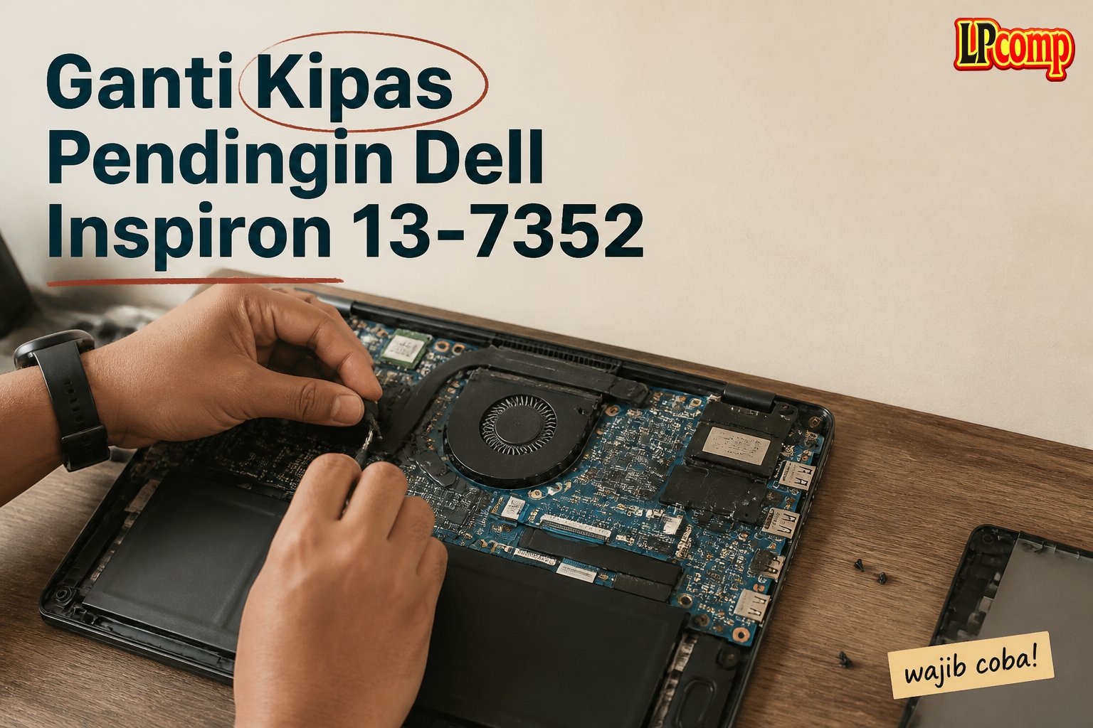 Ganti Kipas Pendingin Dell Inspiron 13-7352