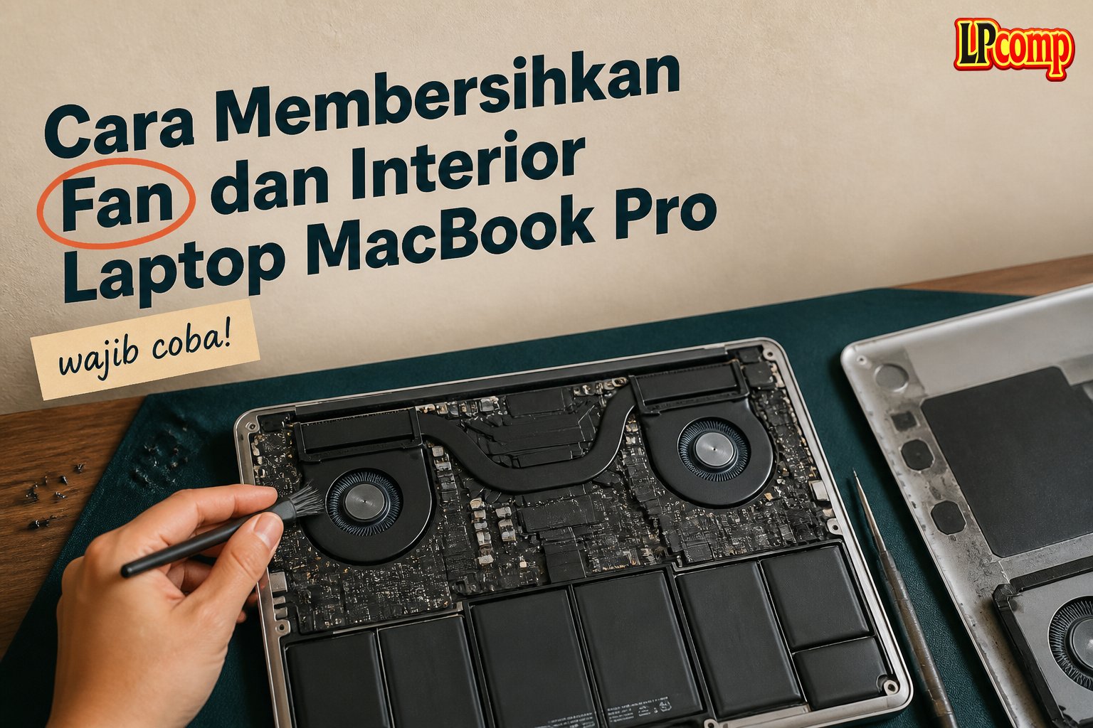 Cara Membersihkan Fan dan Interior Laptop MacBook Pro