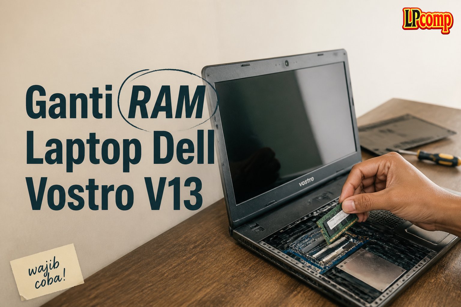 Ganti RAM Laptop Dell Vostro V13