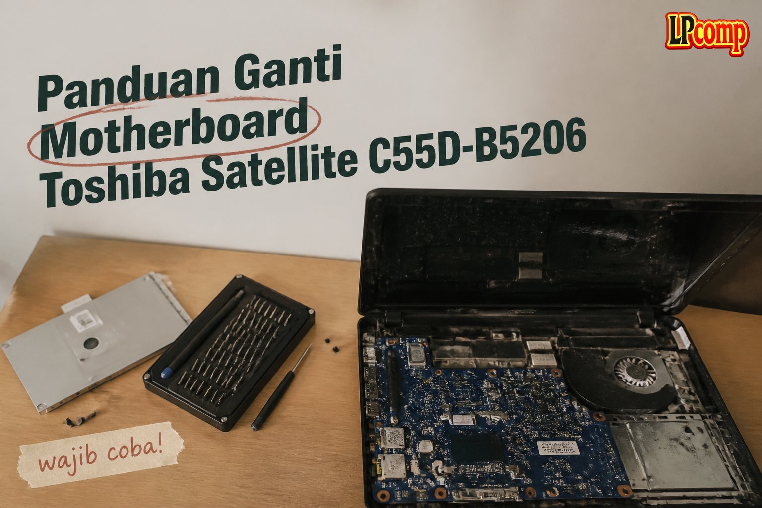 Panduan Ganti Motherboard Toshiba Satellite C55D-B5206