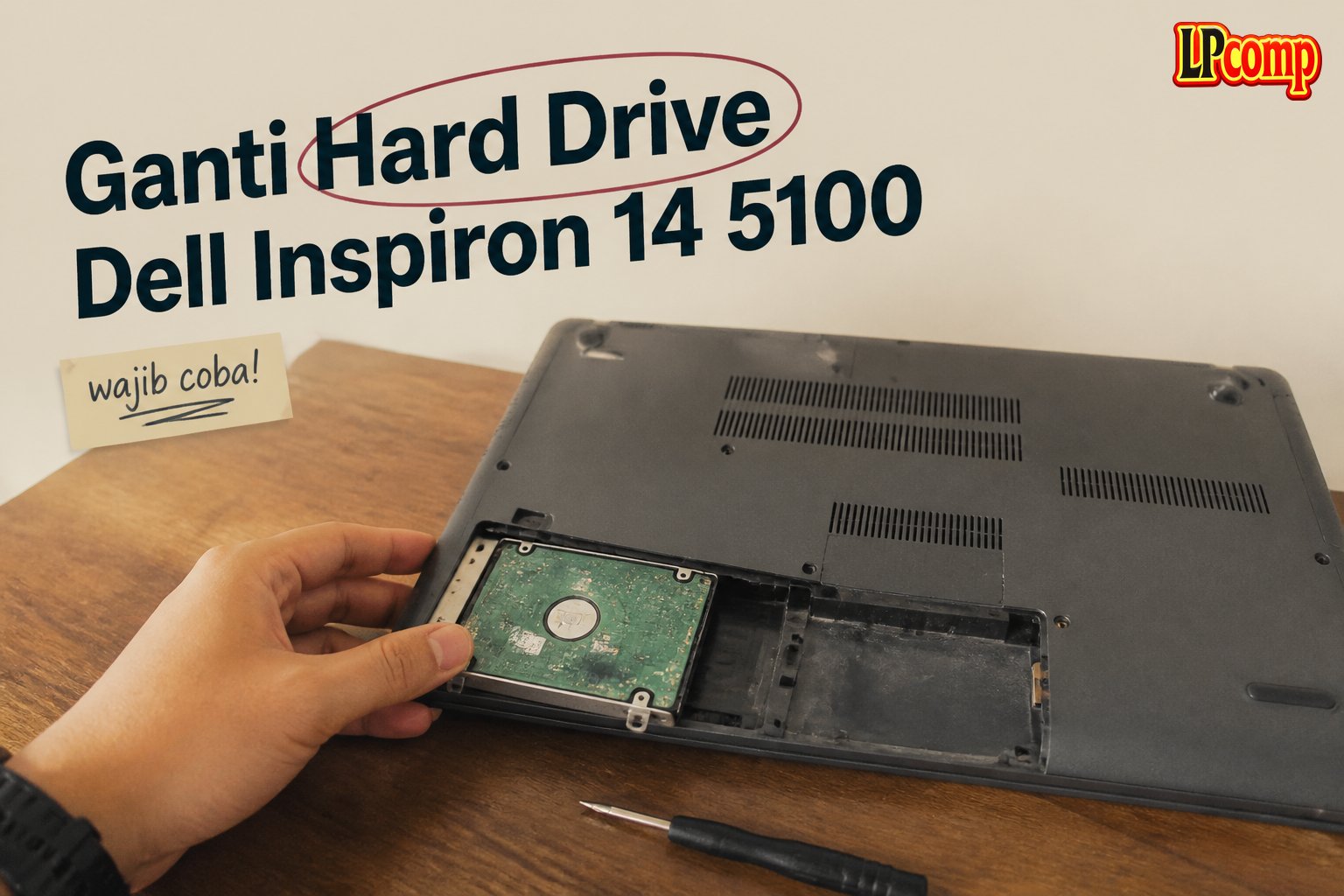 Ganti Hard Drive Dell Inspiron 14 5100