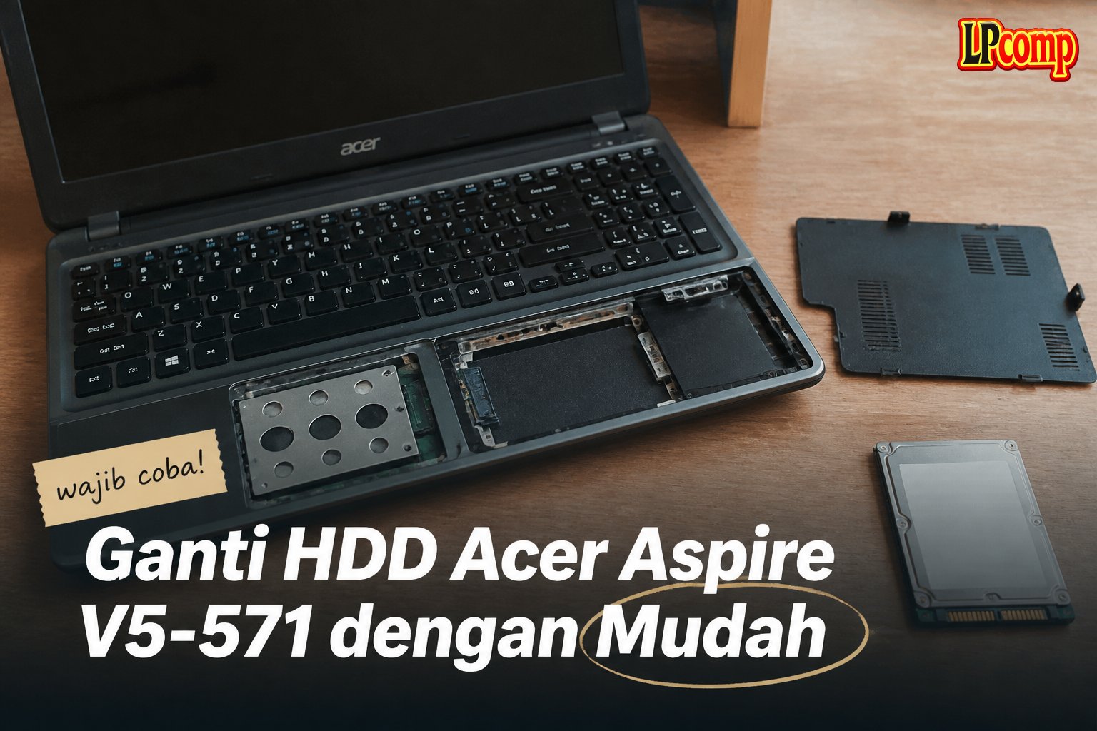 Ganti HDD Acer Aspire V5-571 dengan Mudah