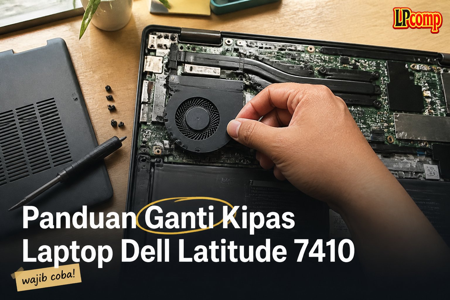 Panduan Ganti Kipas Laptop Dell Latitude 7410