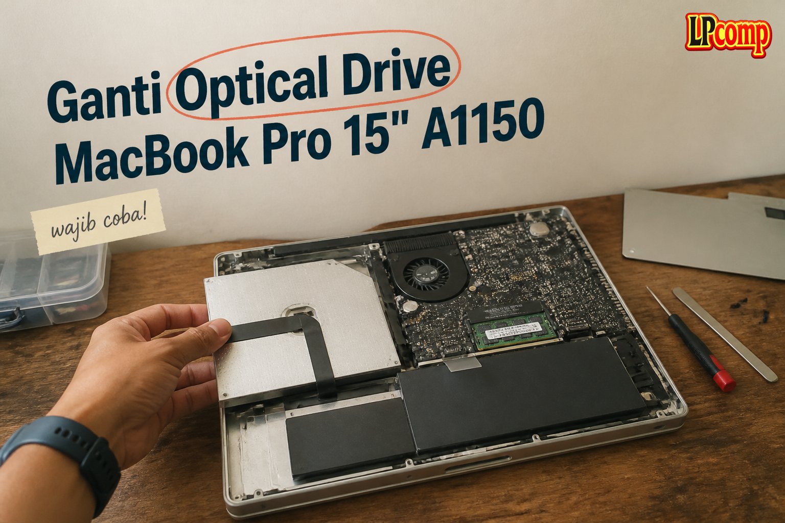 Ganti Optical Drive MacBook Pro 15" A1150