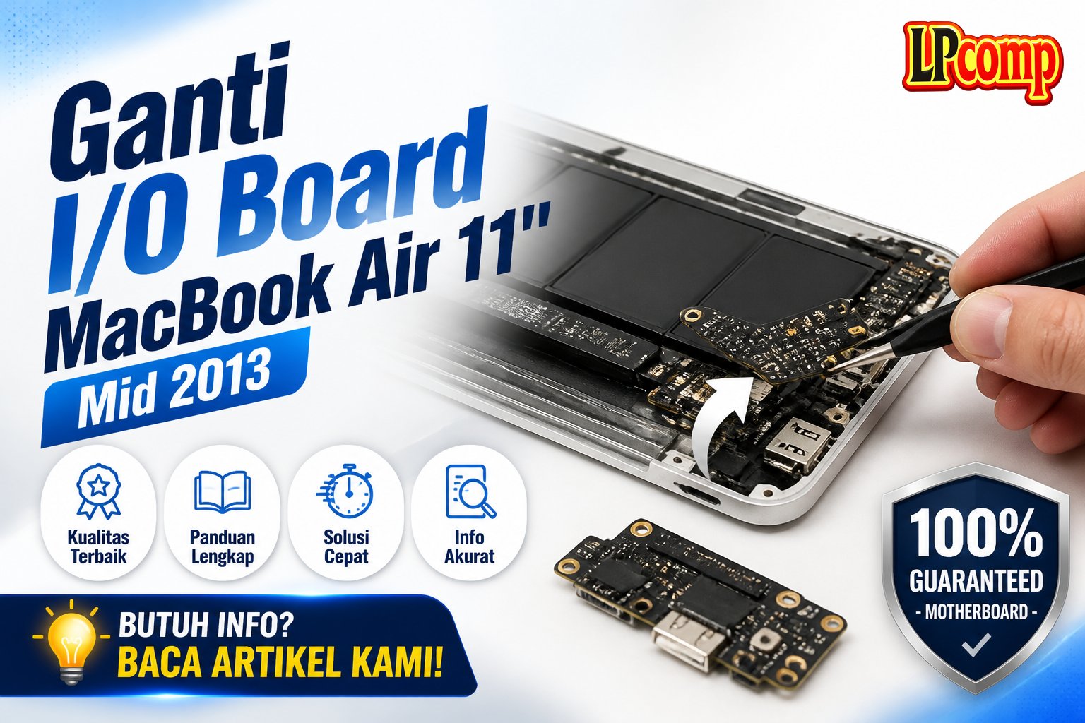 Ganti I/O Board MacBook Air 11" Mid 2013