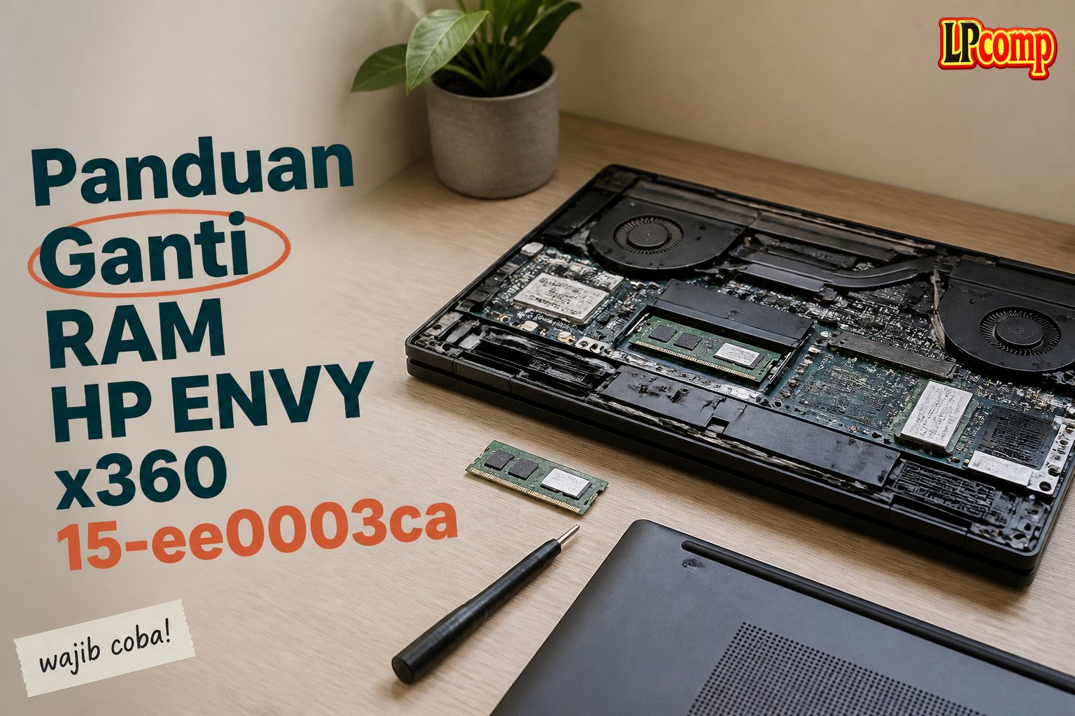 Panduan Ganti RAM HP ENVY x360 15-ee0003ca