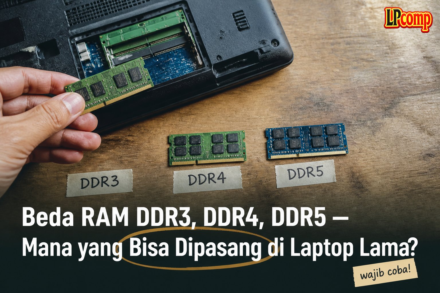 Beda RAM DDR3, DDR4, DDR5 — Mana yang Bisa Dipasang di Laptop Lama?