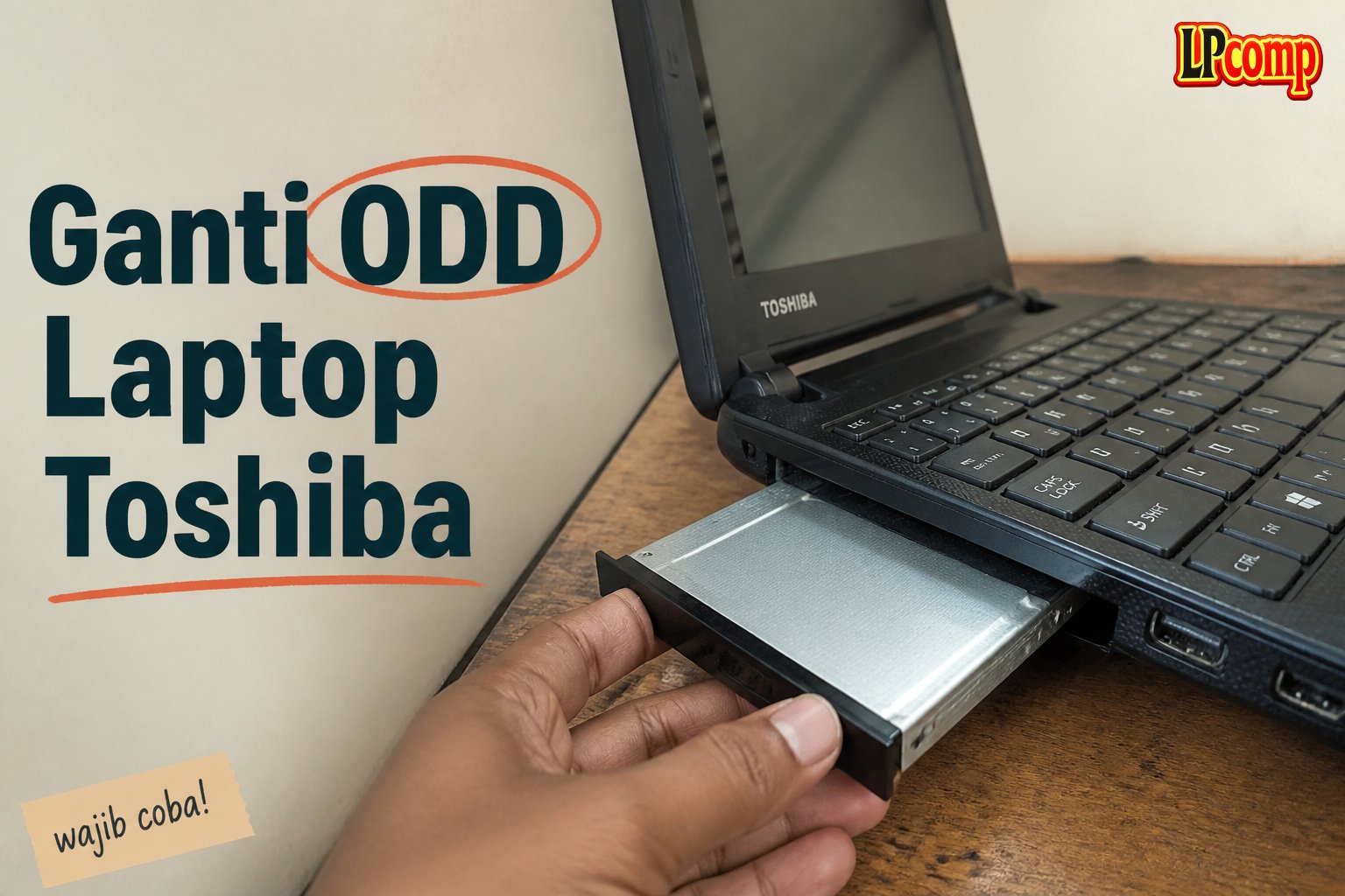Ganti ODD Laptop Toshiba