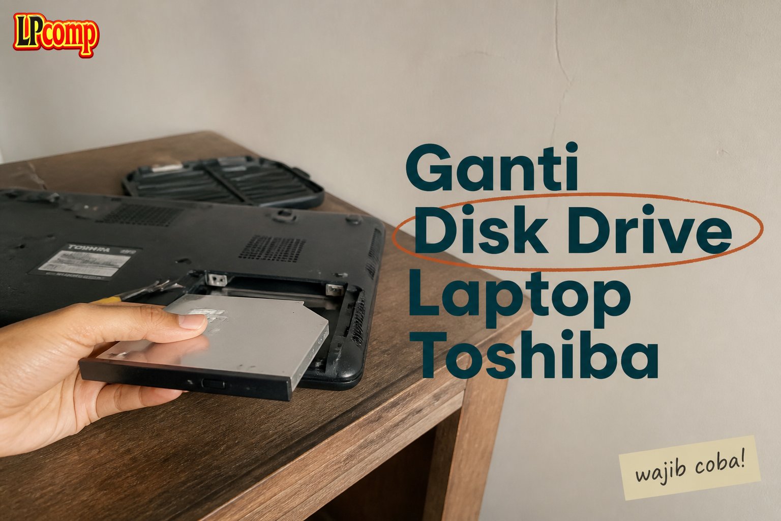 Ganti Disk Drive Laptop Toshiba