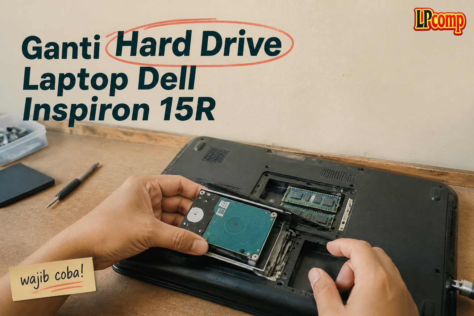 Ganti Hard Drive Laptop Dell Inspiron 15R
