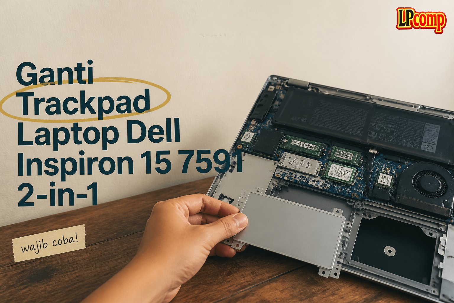 Ganti Trackpad Laptop Dell Inspiron 15 7591 2-in-1
