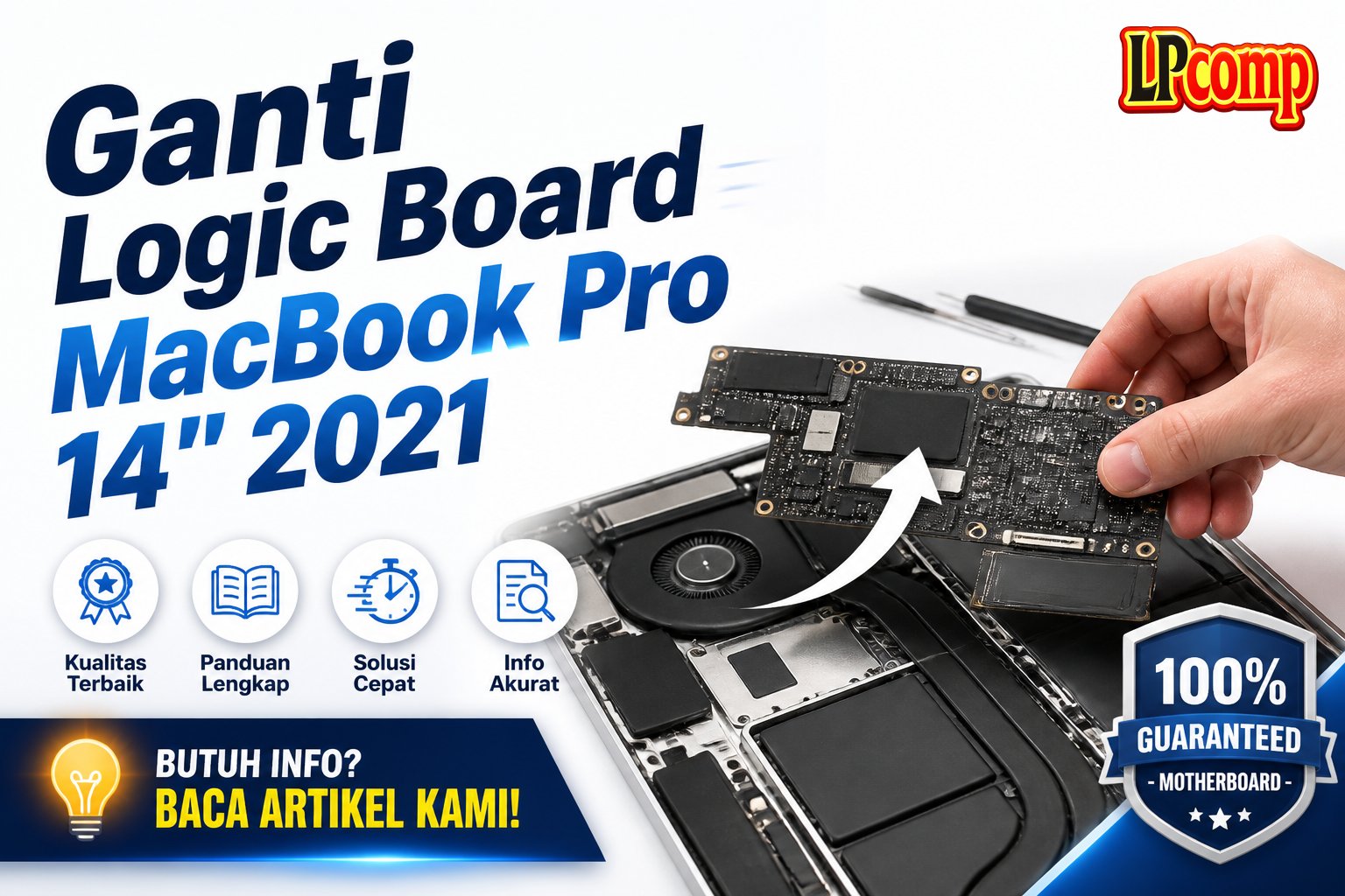 Ganti Logic Board MacBook Pro 14" 2021