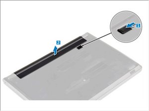 Langkah 1 — Mengeluarkan Baterai Laptop