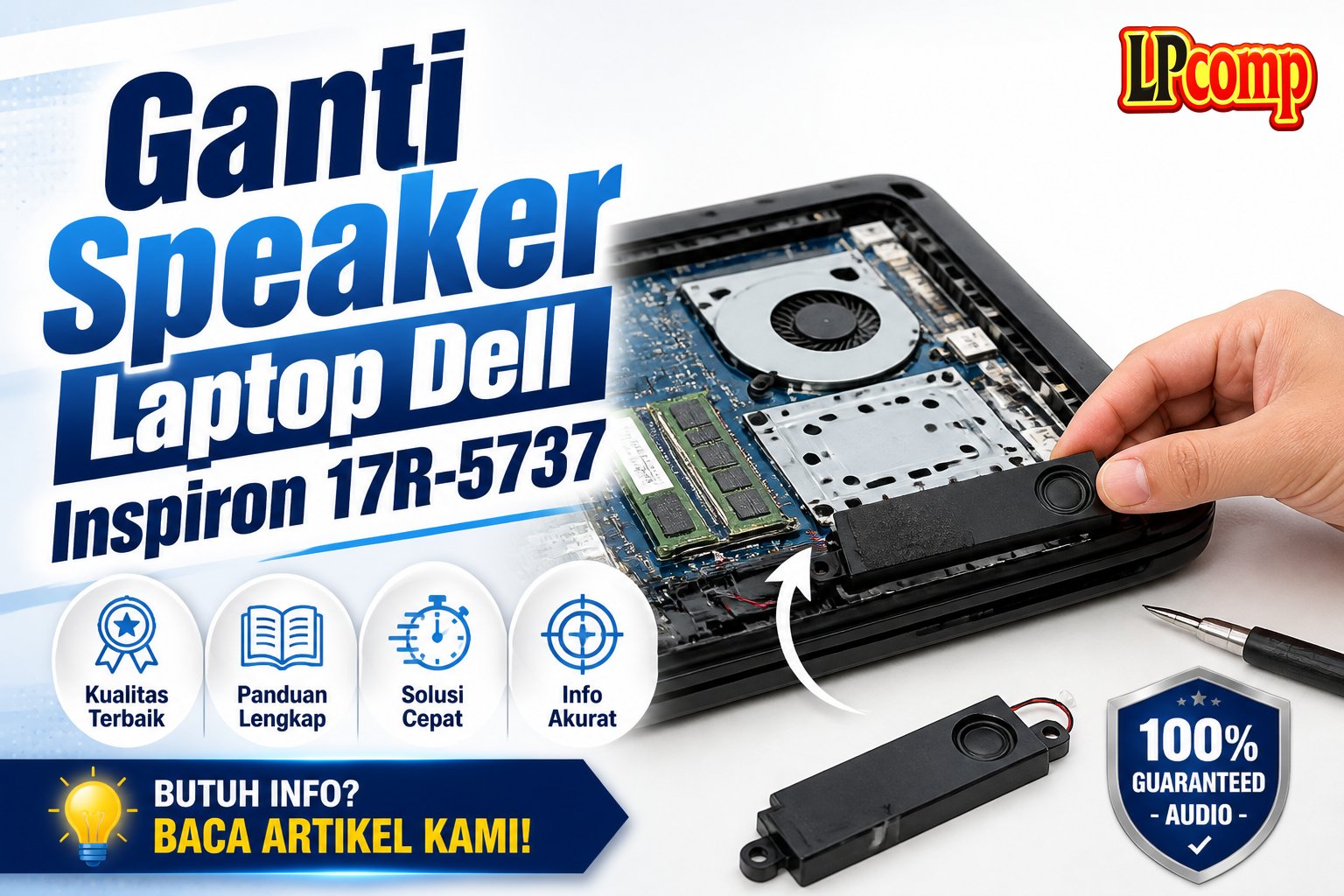Ganti Speaker Laptop Dell Inspiron 17R-5737