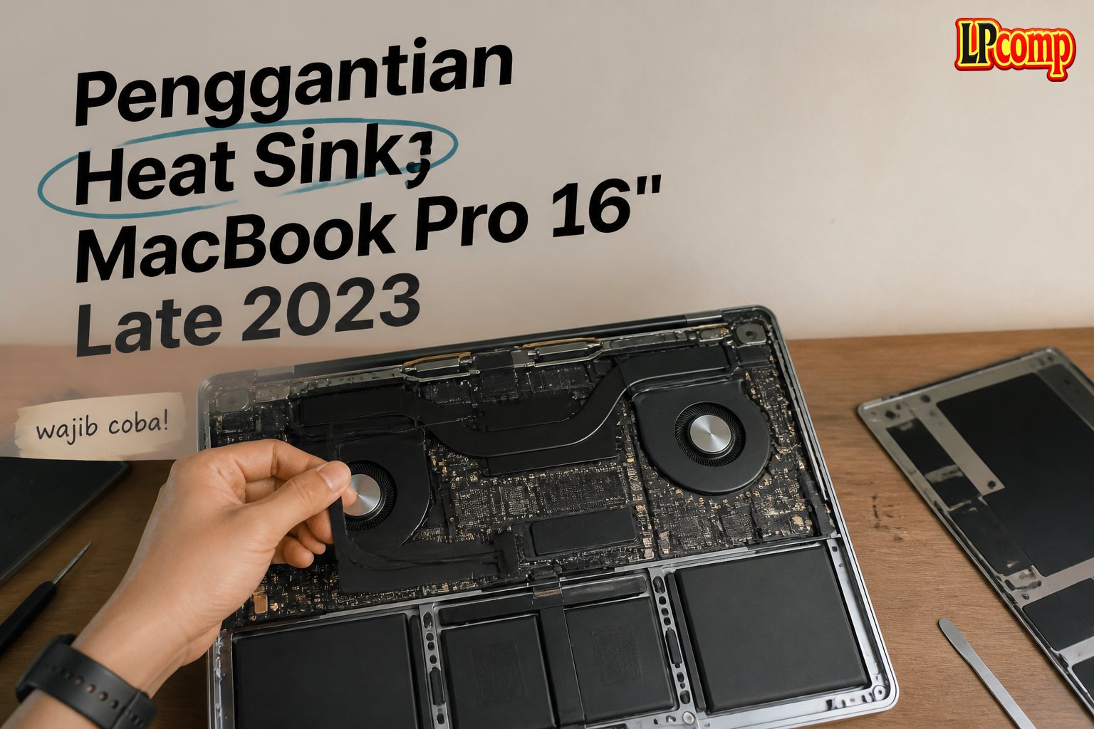 Penggantian Heat Sink MacBook Pro 16" Late 2023