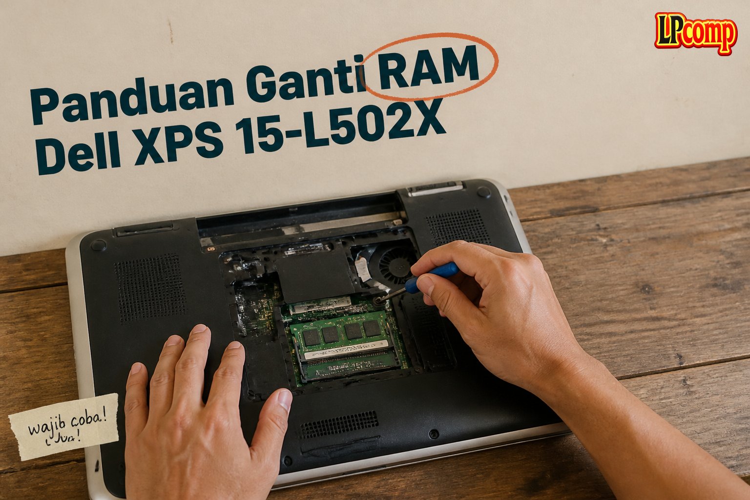 Panduan Ganti RAM Dell XPS 15-L502X