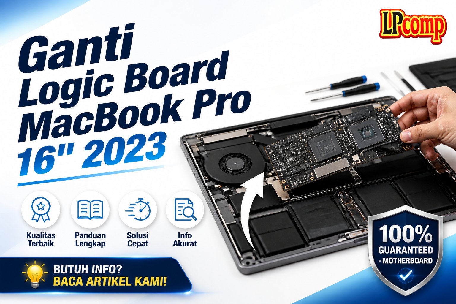 Ganti Logic Board MacBook Pro 16" 2023