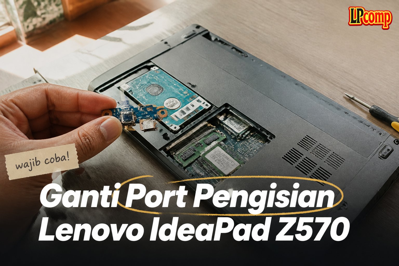 Ganti Port Pengisian Lenovo IdeaPad Z570