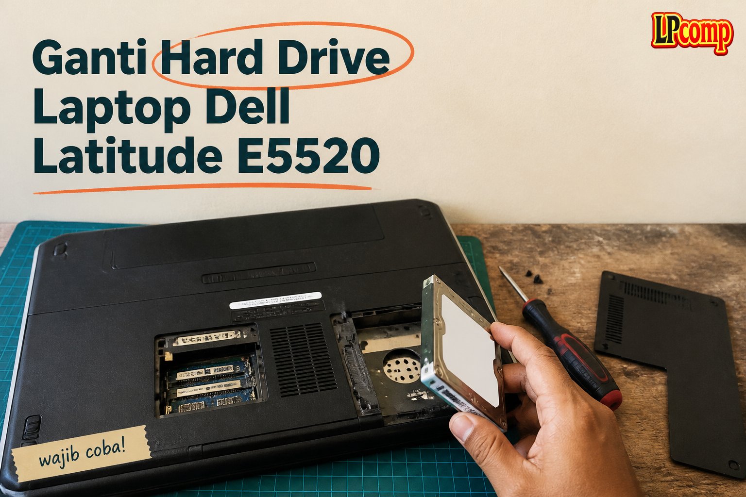 Ganti Hard Drive Laptop Dell Latitude E5520