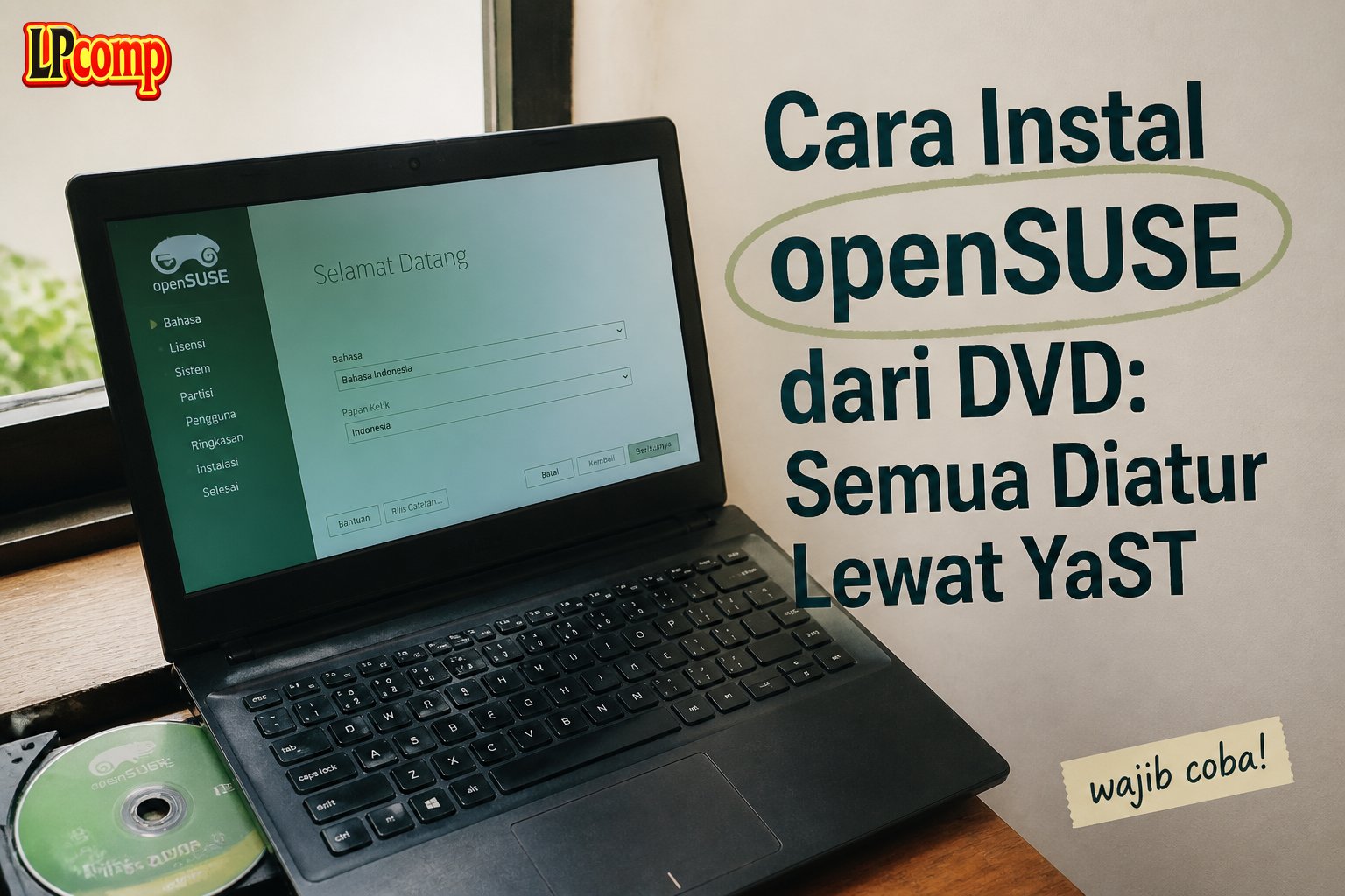 Cara Instal openSUSE dari DVD: Semua Diatur Lewat YaST