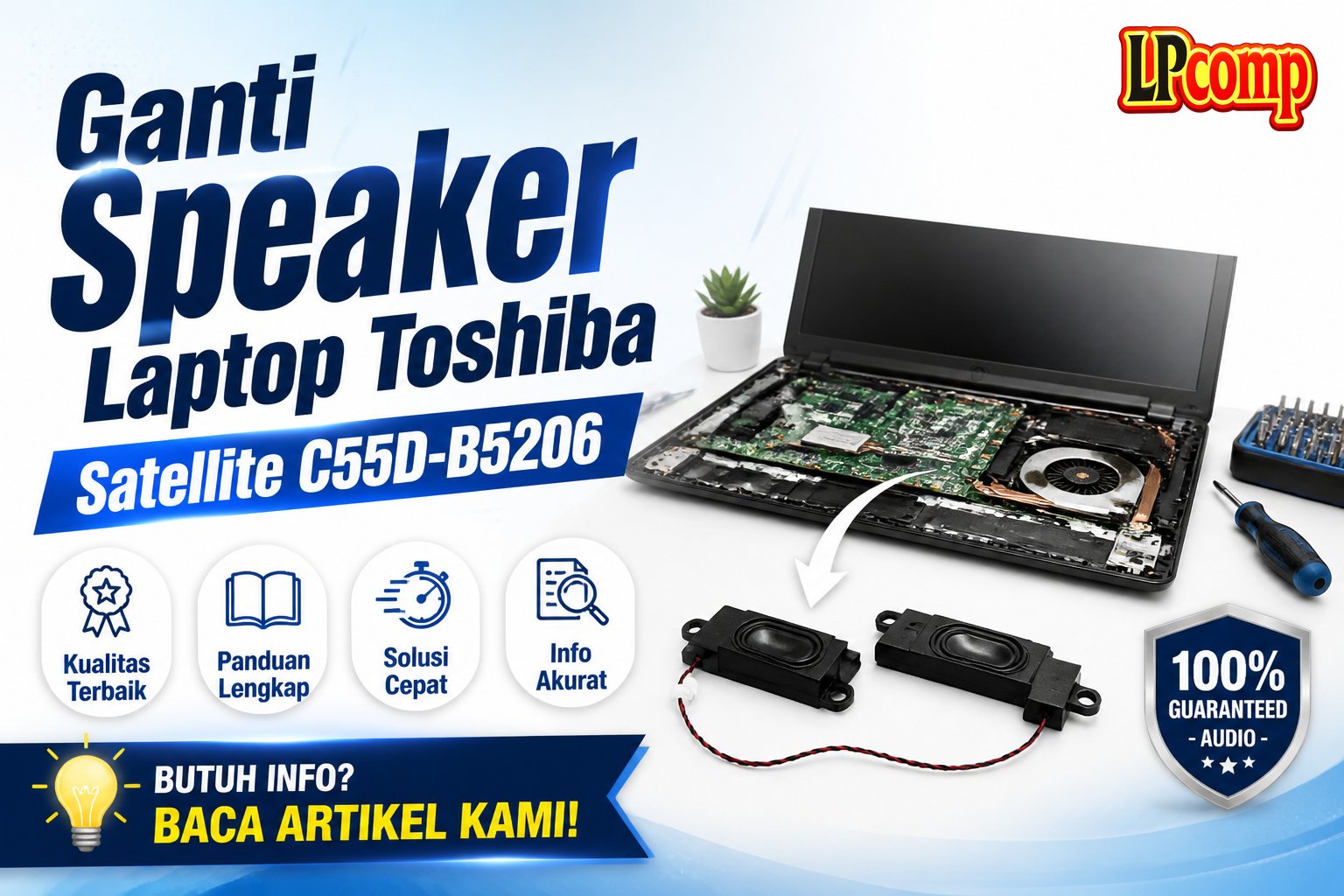 Ganti Speaker Laptop Toshiba Satellite C55D-B5206