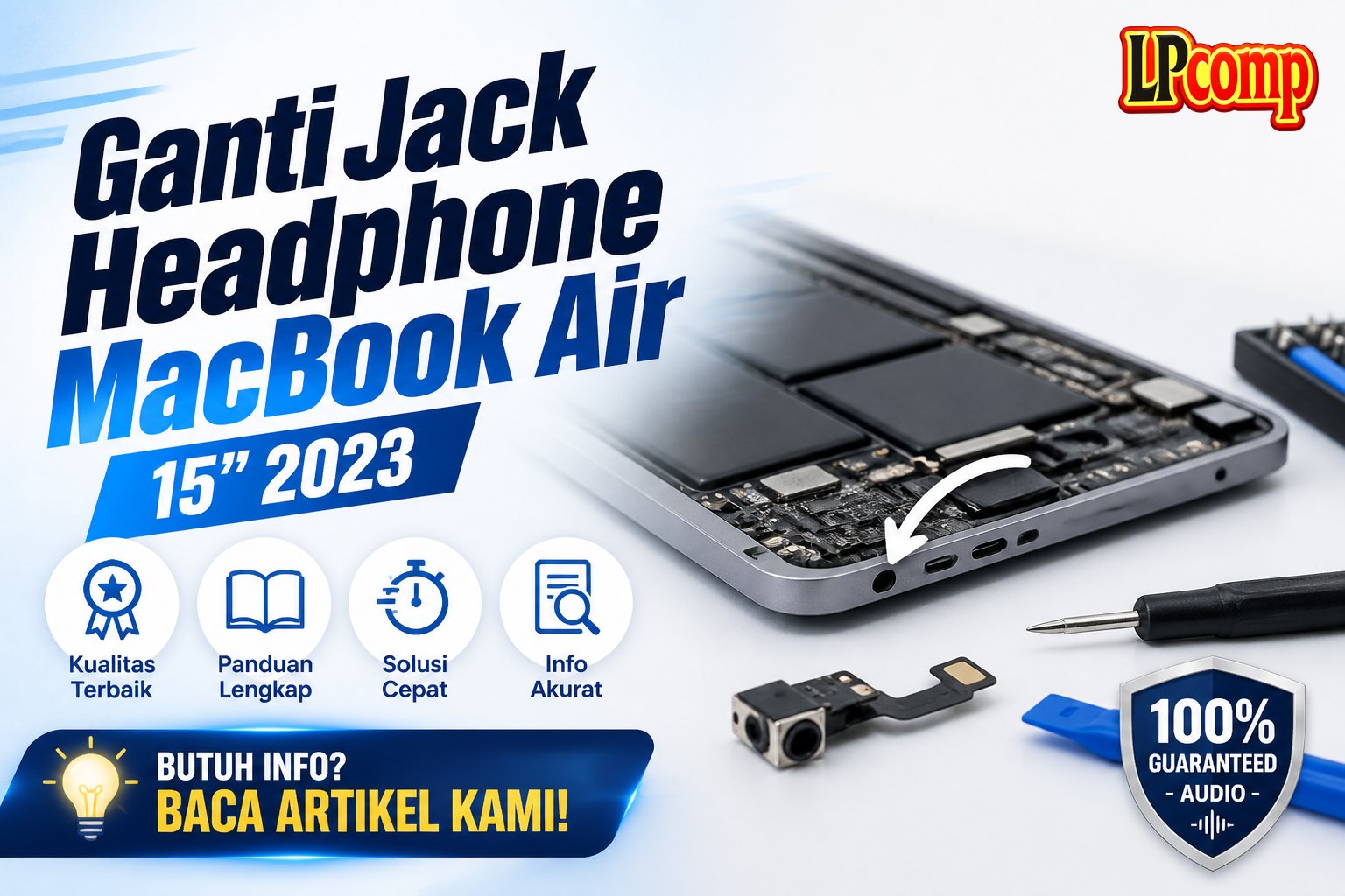 Ganti Jack Headphone MacBook Air 15" 2023