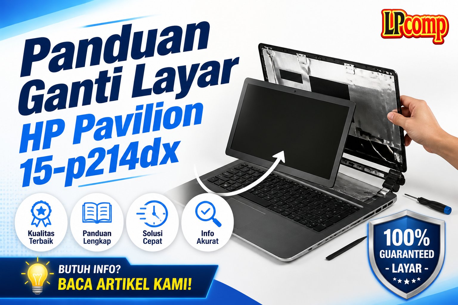 Panduan Ganti Layar HP Pavilion 15-p214dx