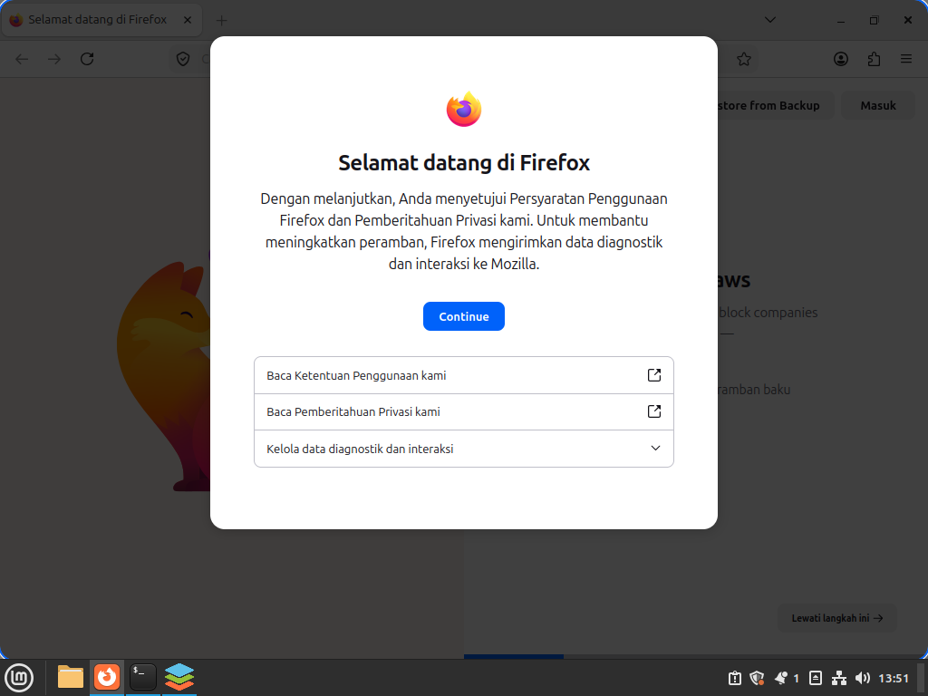 Firefox berbahasa Indonesia