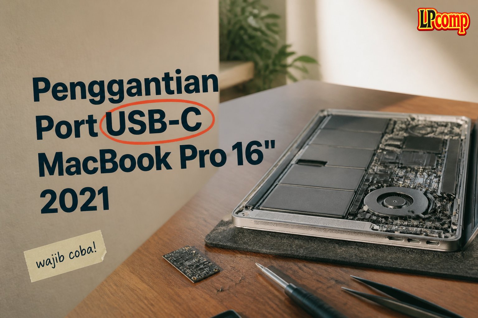 Penggantian Port USB-C MacBook Pro 16" 2021