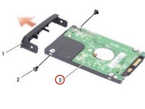 Langkah 3 — Pasang Hard Drive Baru