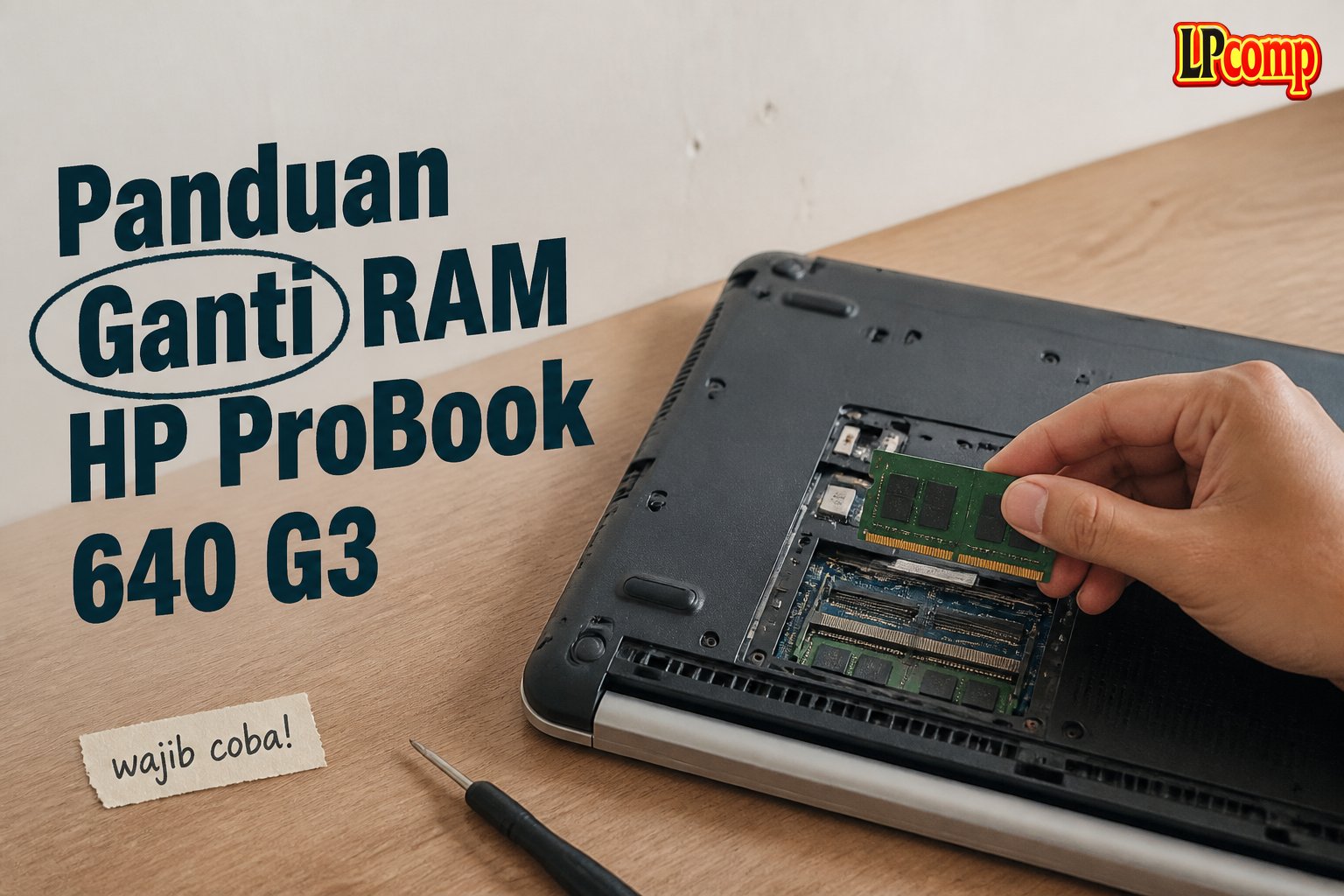 Panduan Ganti RAM HP ProBook 640 G3
