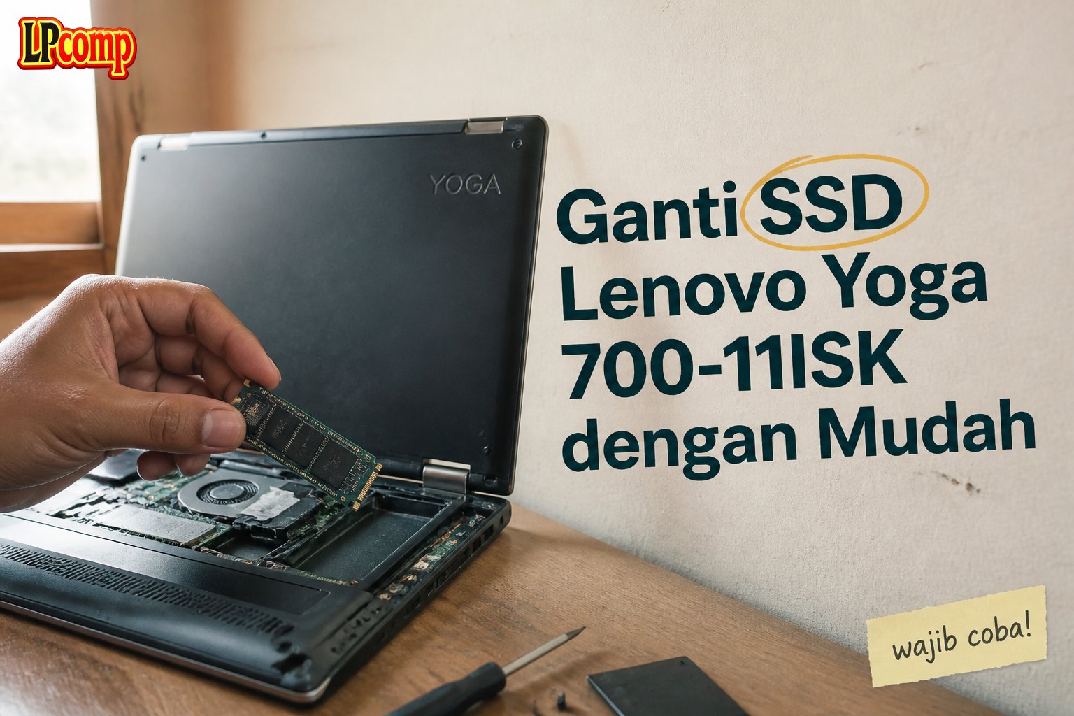 Ganti SSD Lenovo Yoga 700-11ISK dengan Mudah