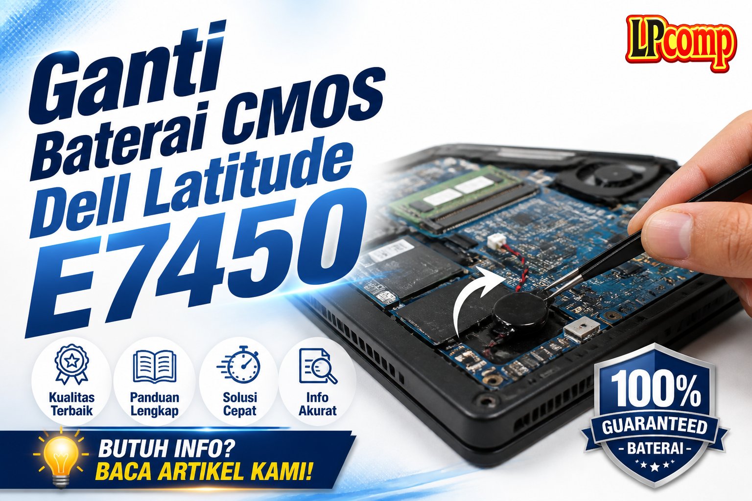 Ganti Baterai CMOS Dell Latitude E7450