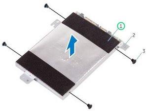 Langkah 8 — Angkat Hard Drive dari Bracket