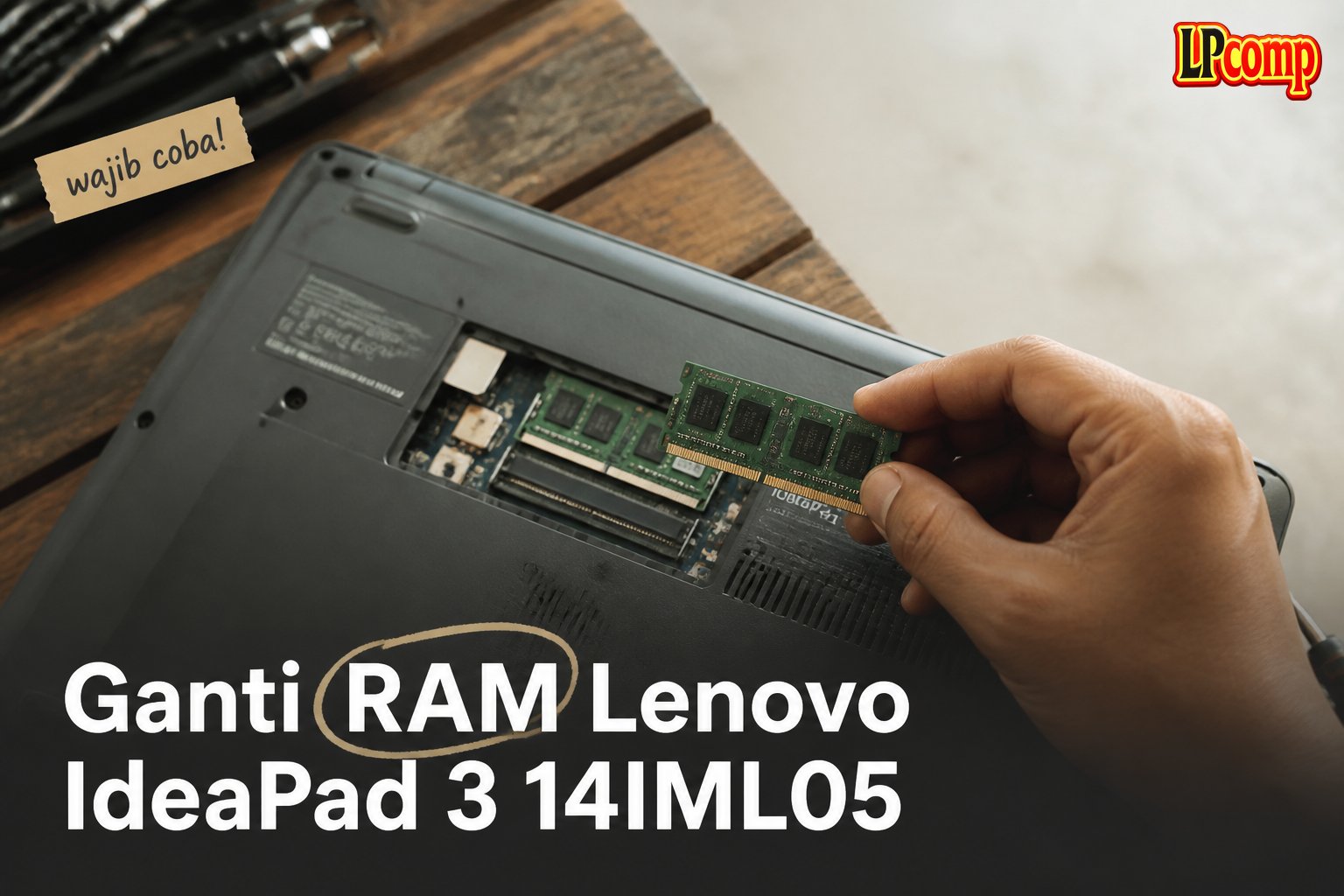Ganti RAM Lenovo IdeaPad 3 14IML05