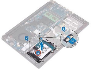 Langkah 3 — Mengangkat Hard Drive
