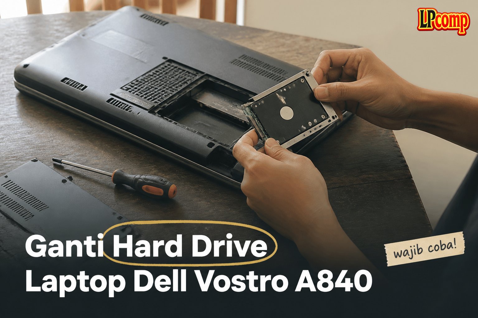 Ganti Hard Drive Laptop Dell Vostro A840